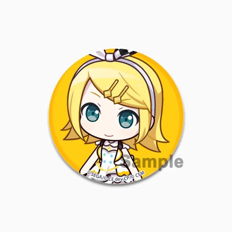 32/44/58mm Hatsune Miku Brooches On Backpack Cosplay Cartoon Badge Saki Tenma Honami Mochizuki Enamel Pins Accessories Gift Jewelry