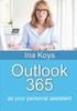The Outlook 365 : As Your Personal Assistant : 15 Book