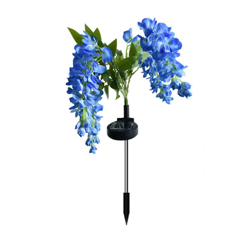 Солнечные садовые фонари для улицы, 4 ветки, цветочные фонари для улицы, 2 режима, водонепроницаемый садовый декор для двора, патио, дорожки, заднего двора