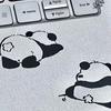 Panda Computer Decorative Stickers Durable Notebook Decorations Computer Metal Sticker Home&Office