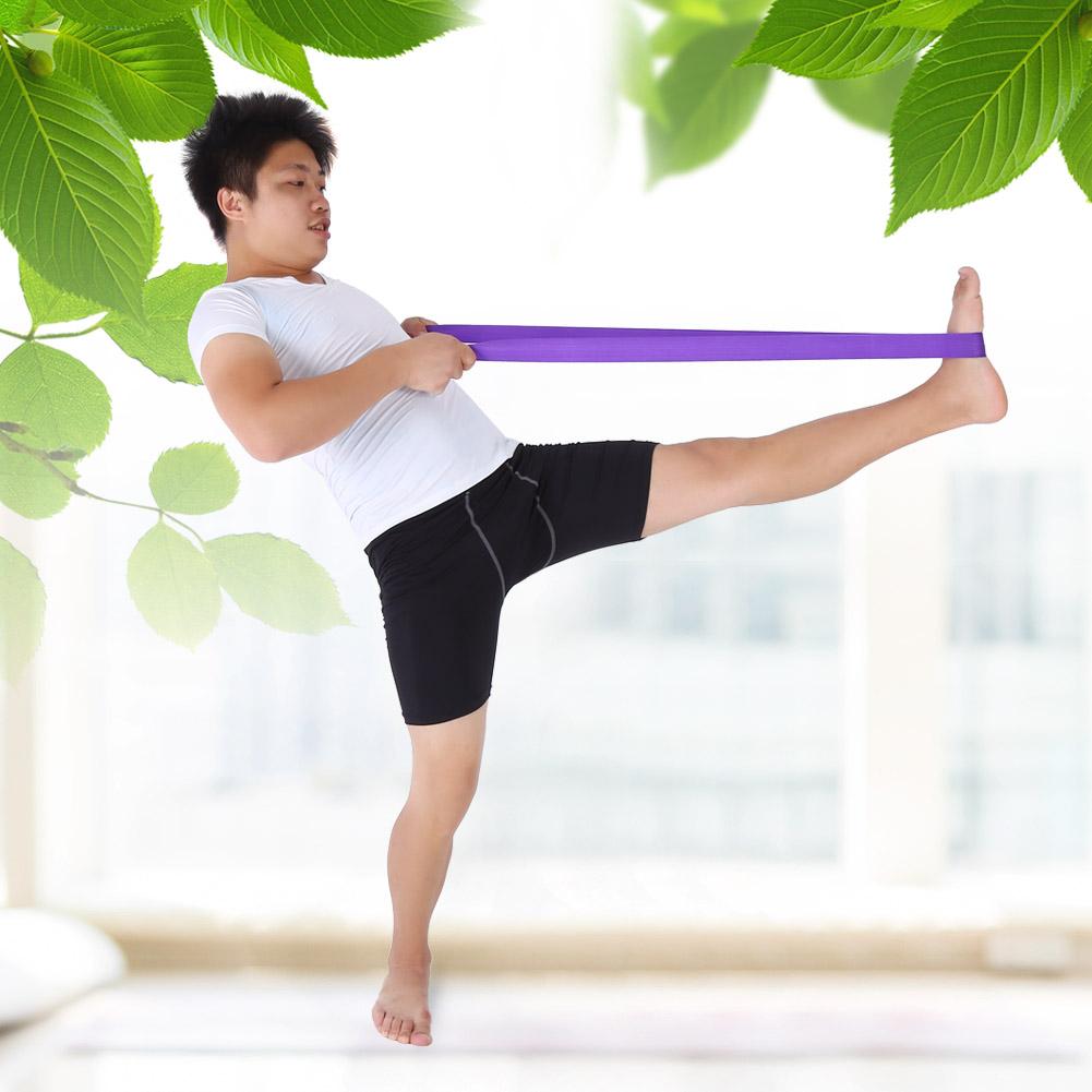 Регулируемый эластичный ремень с D-образным кольцом для талии и ног в спортзале, для фитнеса и занятий йогой (фиолетовый)