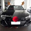 Оленьи Рога и Нос на Автомобиль Хлопок Авто Праздничные Аксессуары Декор Праздничное Милое Украшение для Автомобильного Фестиваля Автомобиль