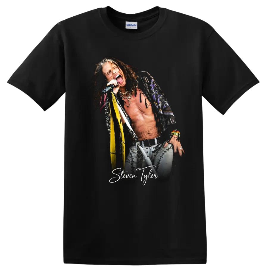 Steven Tyler Rock Music Portrait T Shirt Singer Stage Performance Tee