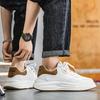 2025 Кожа Нескользящие Износостойкие Четырехсезонные Мужские Туфли Уличные Повседневные Спортивные Мужские Дышащие Студенческие Трендовые Белые