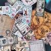 Ретро стикеры для джанк-журнала на тему Кролика Алисы