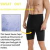 Мужские шорты для пота в сауне, горячие термолеггинсы, шорты для контроля живота, шорты для тренажерного зала и фитнеса, корректирующее белье, костюм для сауны, формирователь тела, нижнее белье для похудения