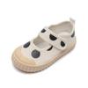Princess Girls Polka Dot Canvas Shoes Casual Cotton Mary Jane Fashion Shoes Designer Espadrilles Baby Tennis Lightweight Sneaker