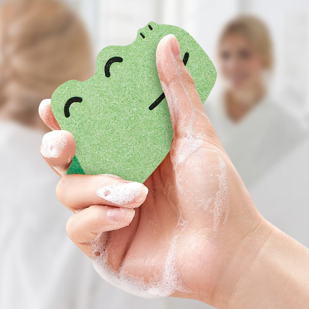 Животное Детская ванна Хлопок Древесная целлюлоза Губка Детская мультфильм Банное полотенце Хлопок для ванны Салфетка для ванны Древесная целлюлоза Хлопок