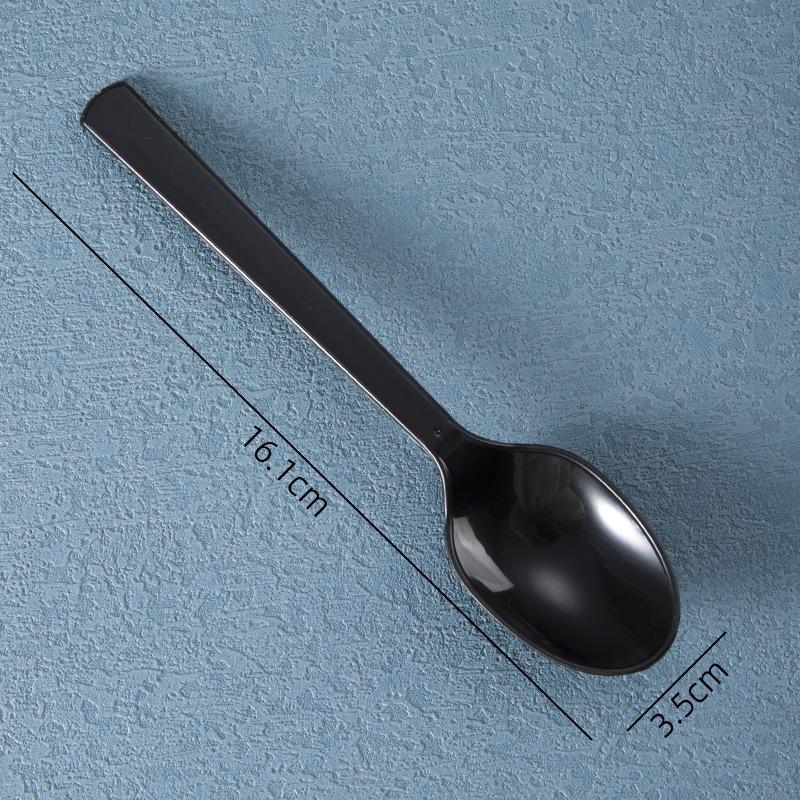 Индивидуально упакованный утолщенный одноразовый набор вилка-ложка для стейка, салата, десерта и фруктов (в западном стиле)