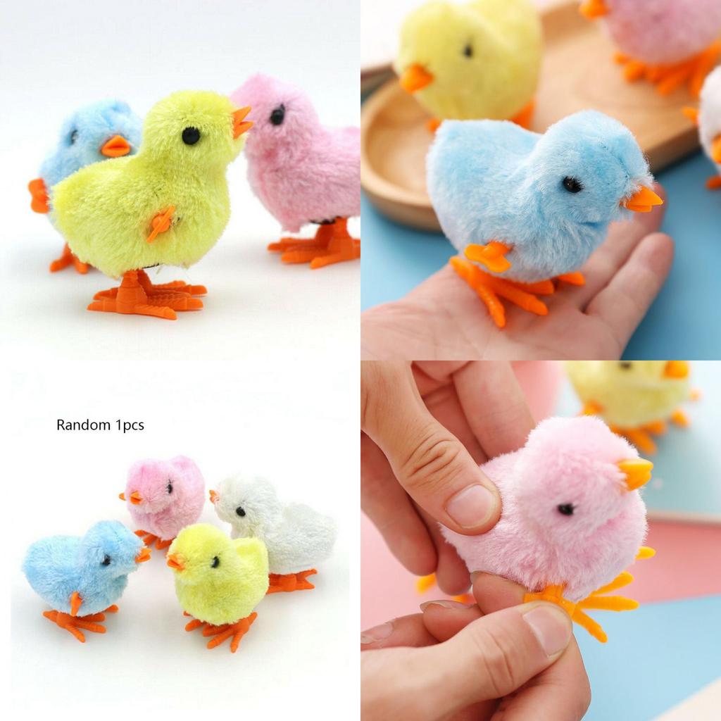 Cute Wind-up Chicken Dance Clockwork Plush Toy