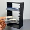 Черный пластиковый стеллаж для хранения лент на 10 ячеек, прочный держатель для хранения дома и в офисе, подставки для CD, DVD, медиа-органайзер