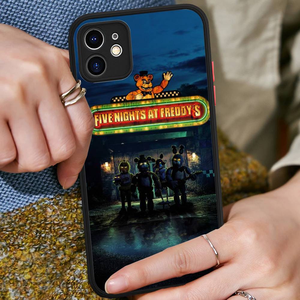 F-FNAF Пять ночей с Фредди Чехол для телефона для iPhone 16 15 14 11 12 13 Pro Max Plus 12 XS Max Задняя крышка Матовый чехол