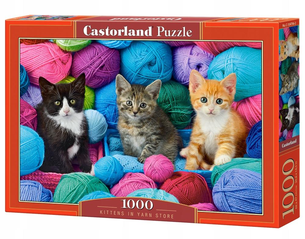 Puzzle 1000 pieces C-104796-2 Kittens in Yarn Store