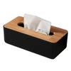 Charmoon Tissue Box Holder, Stylish Scandinavian Design, Ideal for Interior Storage, Desktop, or Car Use (Black)