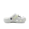 Crocs Классические клоги Серебряная Бабочка Нишевый Дизайн Путешествия Пляж Модный Тренд ЕВА Перфорированная Обувь Унисекс Белый
