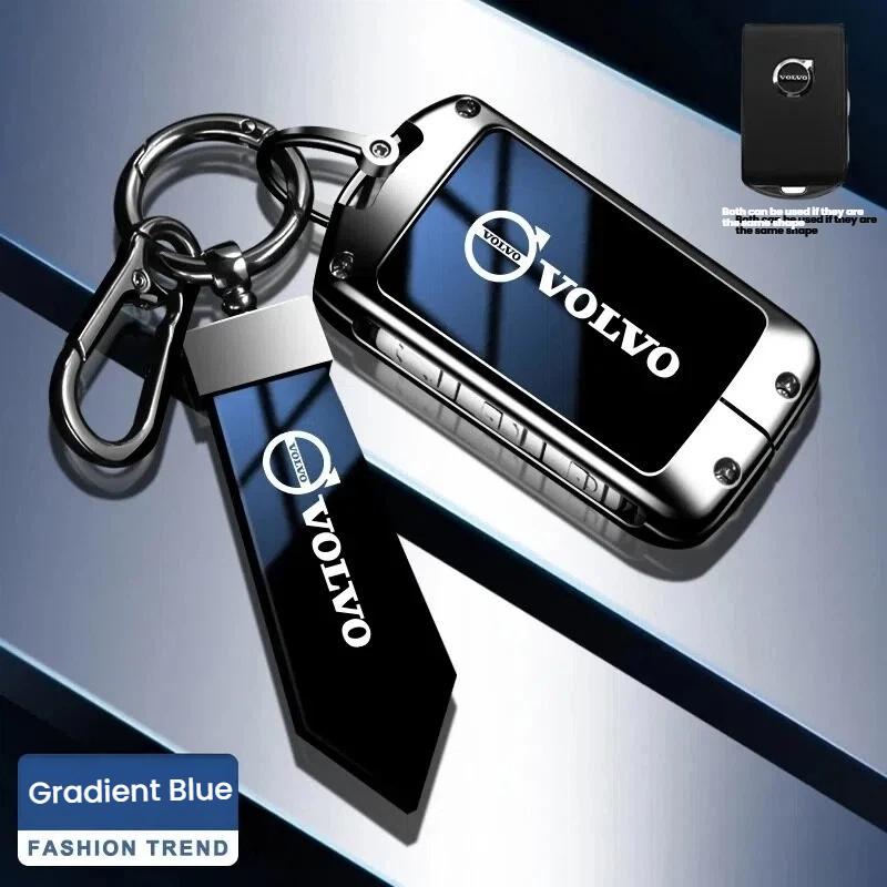 Gradient Car Key Case For Volvo XC60 XC40 XC90 S90 V60 S60 V90 C40 Polestar 1 2 Key Fob Cover Protector Shell Auto Accessory
