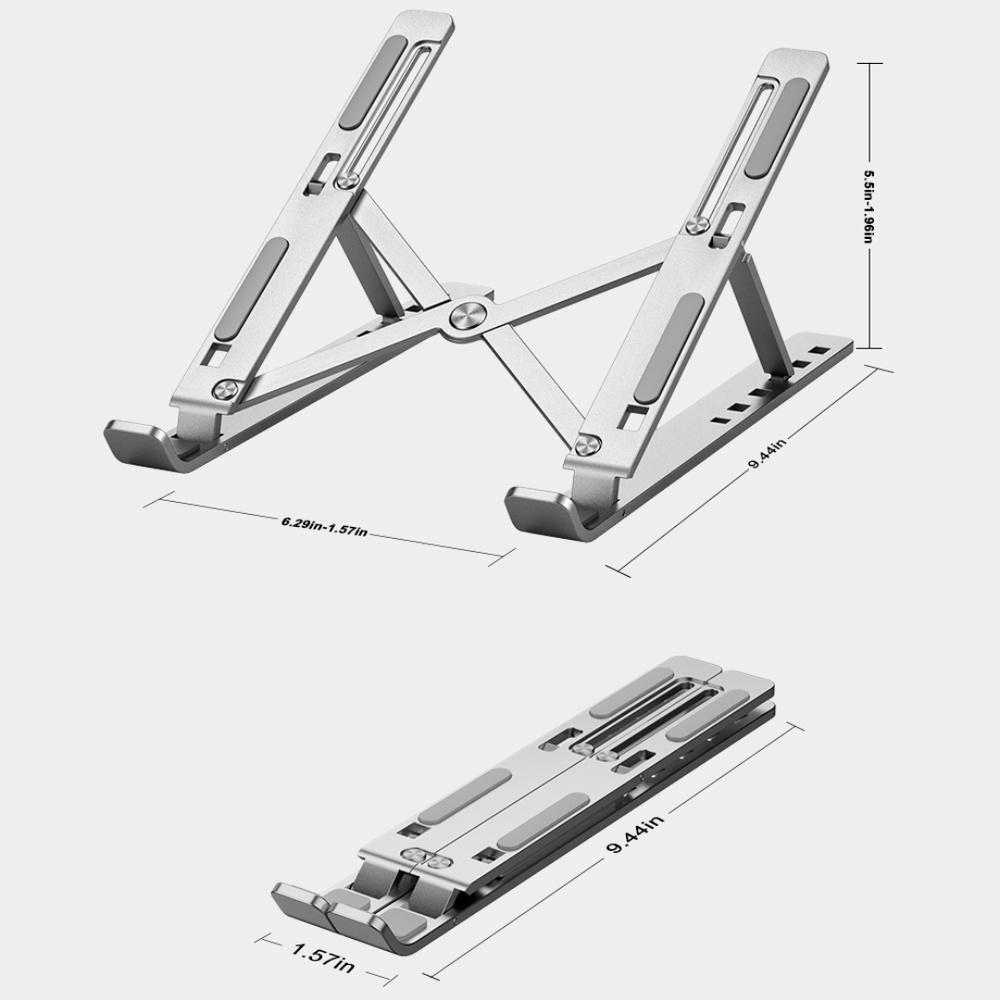 Портативная подставка для компьютера, складная подставка для ноутбука из алюминиевого сплава, регулируемый кронштейн, компьютерные аксессуары