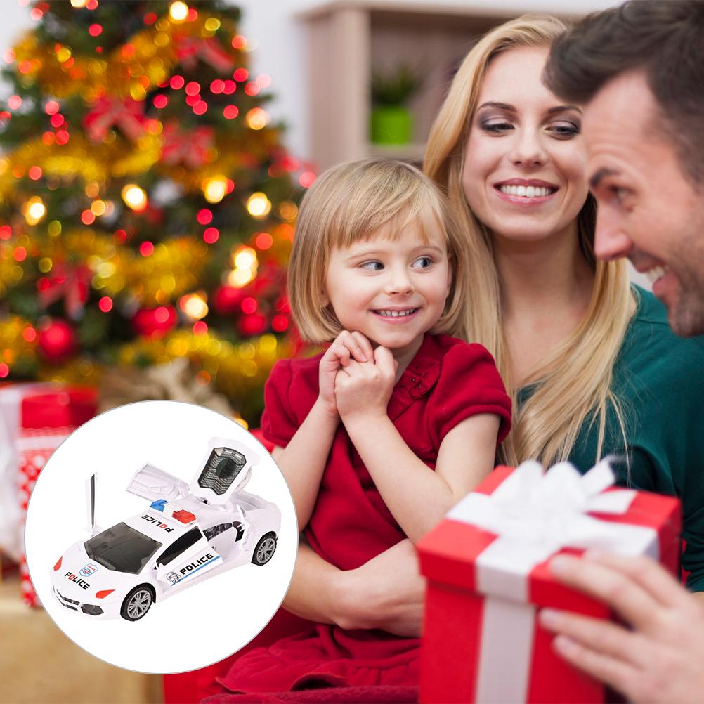 Kids Door Opening Police Car Toys New Model Police Car for Children 360 Degree Rotating Modern