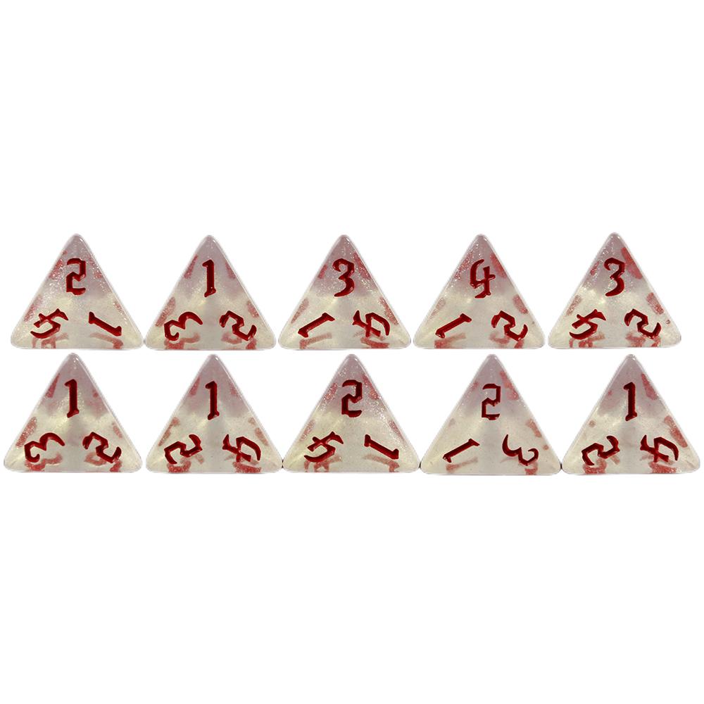 Игральные кости DND 10 шт., многогранные игральные кости D4 для настольной игры DND RPG Running Team, реквизит