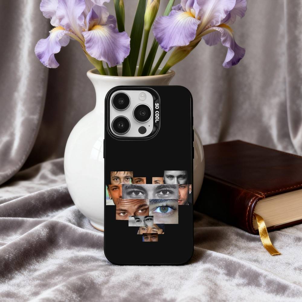 1 шт. Чехол для телефона Футбольная звезда Н-НеймарS Для iPhone17,16,15,14,13,12,11 Plus,Pro Max Черный Конфетный серебристый чехол для телефона