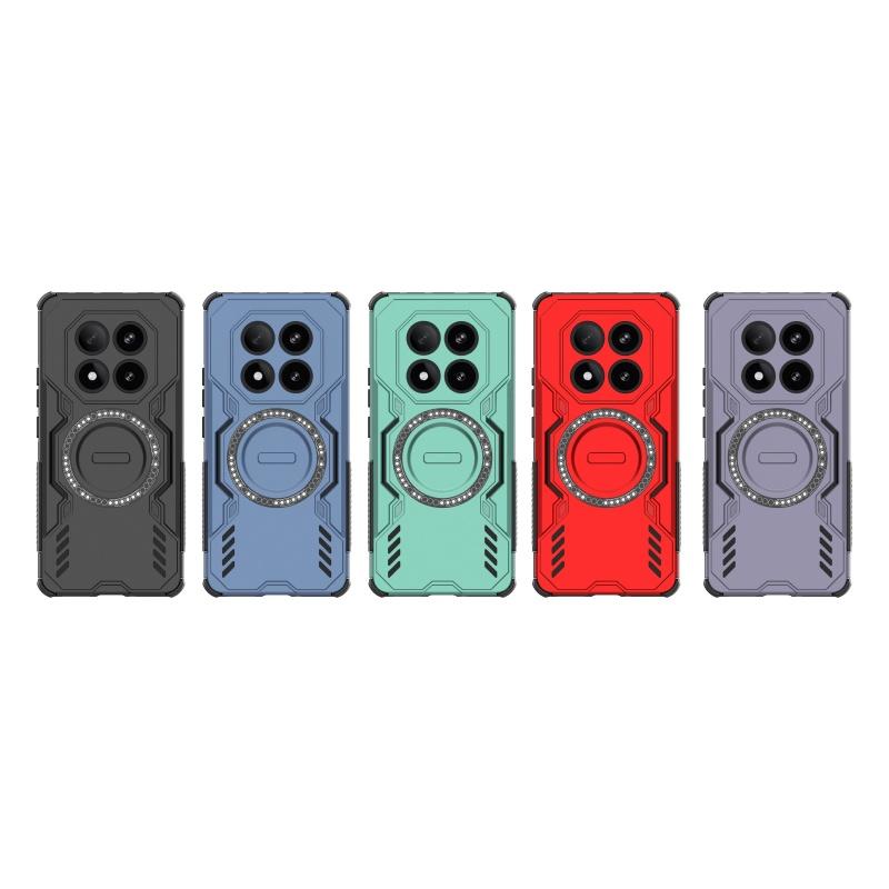 Magnetic Luxury Armor Shockproof Case For Xiaomi Redmi Note 14 Pro 5G Capas Magsafe Wireless Charge Cover Redmi Note 14 Pro 5G