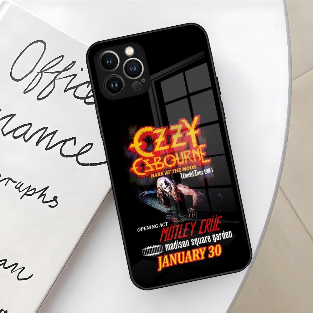 Чехол для телефона Rock Band O-Ozzy Osbourne для Iphone 16 15 14 12 11 13 Pro Max Mini X Xr Xs Se 8 Puls стеклянный Чехол