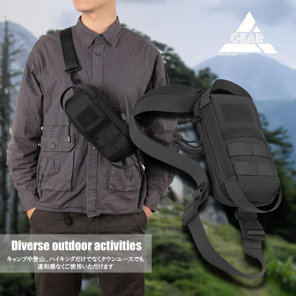 Field Gear Japan Micro Body Military Shoulder Waist Messenger Sling Ultra and Made of 1000D Nylon Bag, Bag, Pouch, Bag, Bag, One-Shoulder Bag,