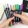 12/24/36 шт., мерцающий контурный маркер, сделай сам, подарочная бирка, поздравительная открытка, художественные проекты, детский рисунок, живопись, каракули, металлическая двойная линия, блестящая жидкость