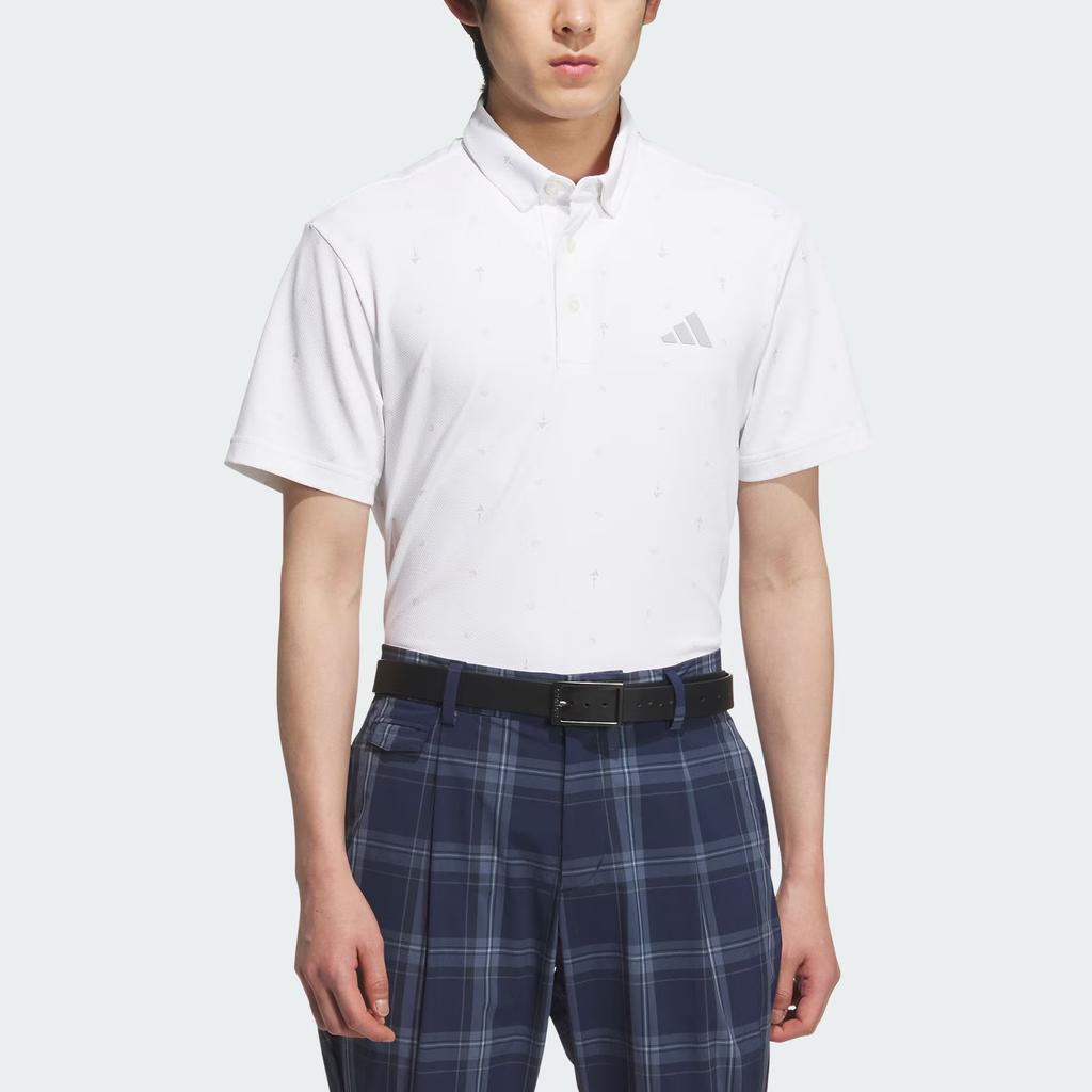 Adidas MONOGRAM Polo Shirt Men's White JE7146