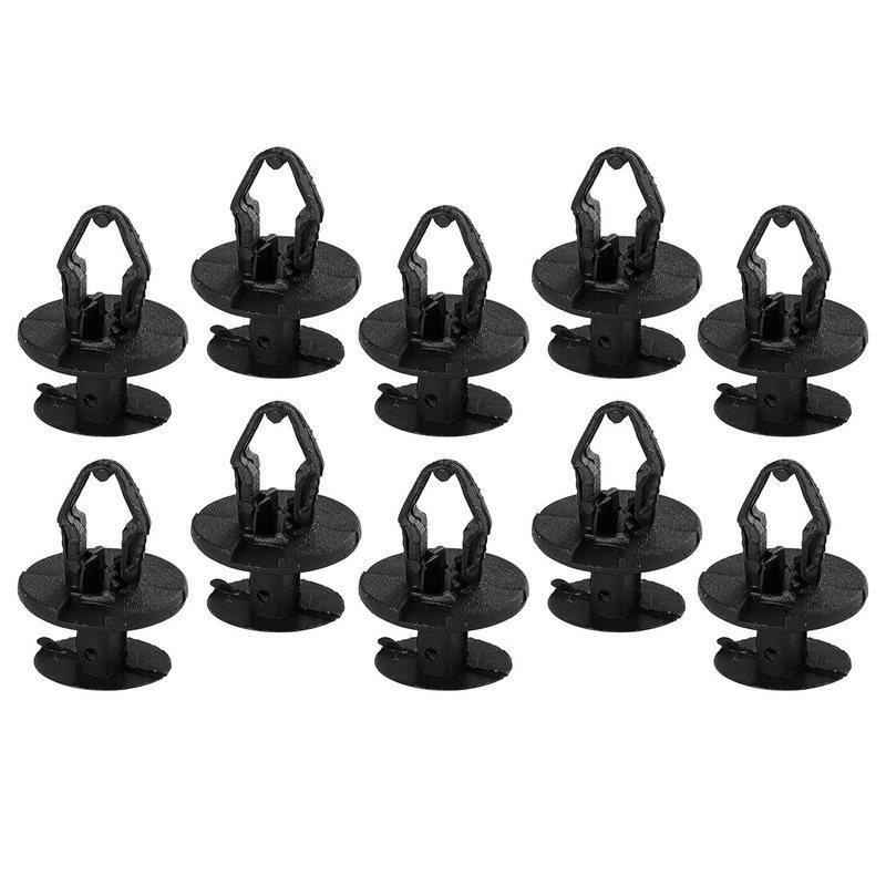 11609417 W715537-S300 20pcs/set Fender Apron Liner Splash Shield Push-Type Clip Retainer Rivet Fit For GM Black Plastic