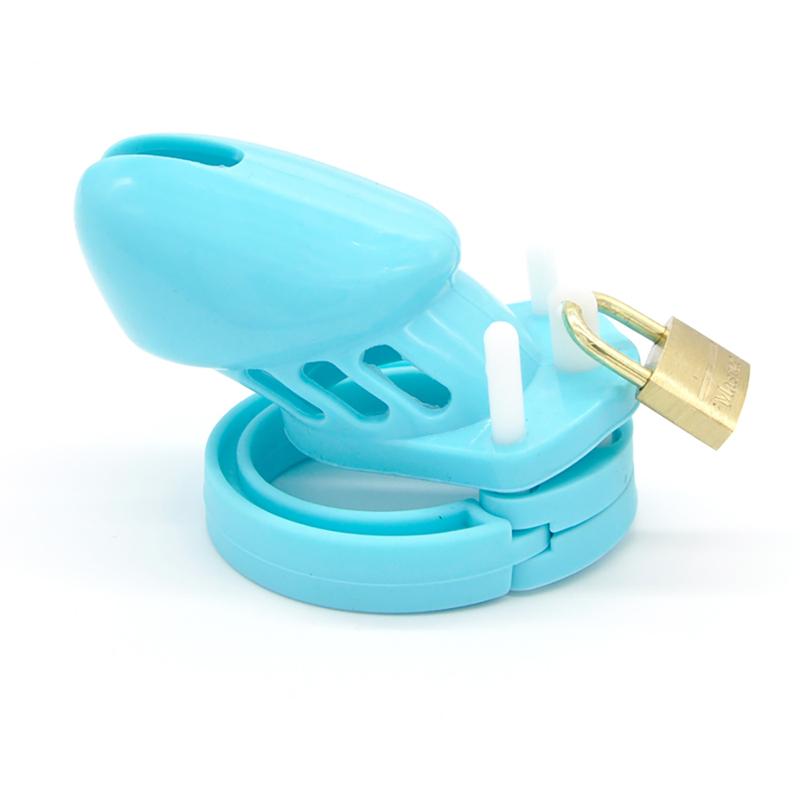Silicone Urethra Chastity Lock with 5 Snap Ring Penis Bondage Adult Men's Chastity Cage Cock Restriction BDSM Abstainer Sextoys