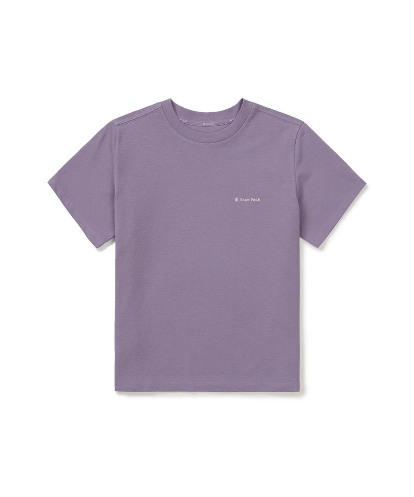 SNOWPEAK APPAREL Женская полуукороченная футболка с коротким рукавом из Sorona (S26Mwfts05) фиолетовый