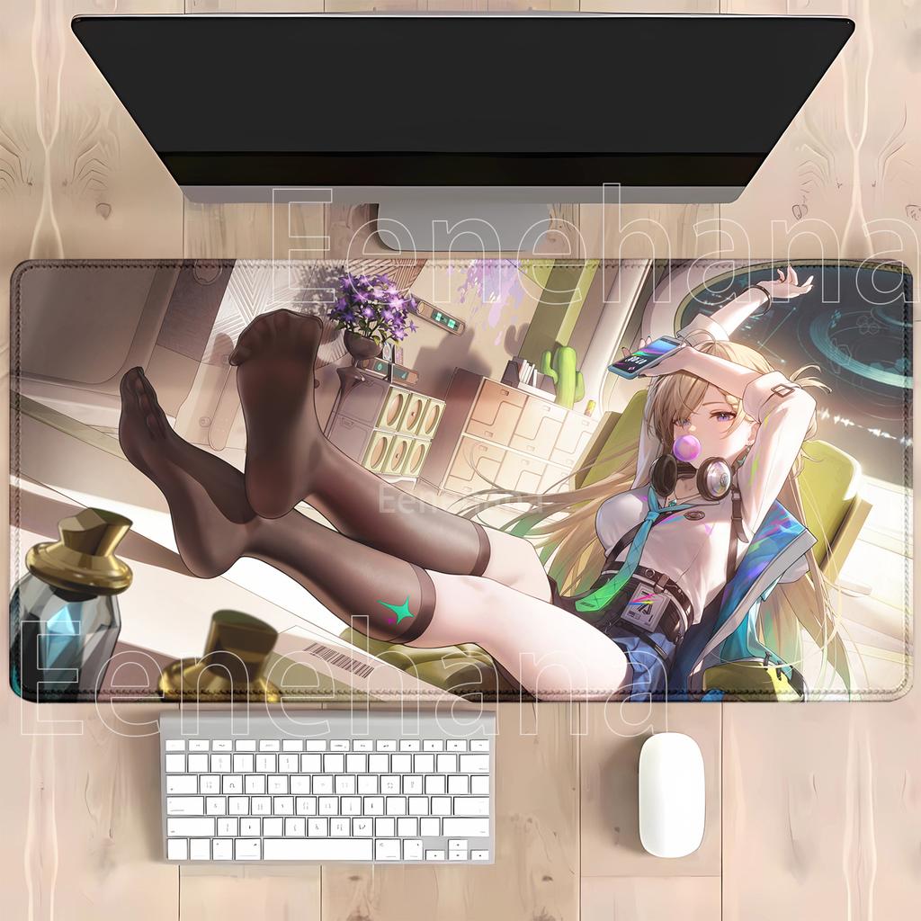 Hd Printing Lynae Wuthering Waves Wuwa Mouse Pad Gaming Carpet Pc Office Accessories Desk Mat Rubber Overlock Esports Mousepad