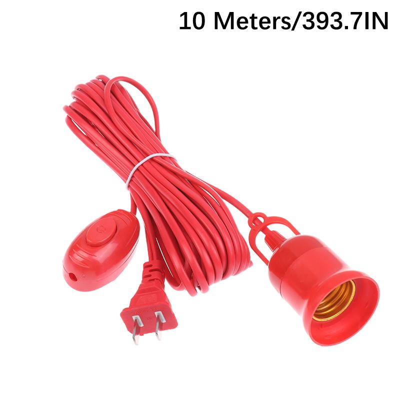 Универсальные основания ламп с выключателем, адаптер для светодиодной лампы E27, винтовой патрон для лампы, аксессуары для замены, удлинитель для подвесного шнура