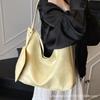 Oil Wax Leather Simple Oversized Bag Women's 2025 New Fashionable Large-capacity Shoulder Bag Casual Armpit Bag