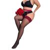 50-120 кг чулки с подвязками для женщин больших размеров горячие сексуальные колготки больших размеров сетчатые черные колготки до бедра XXXXXL