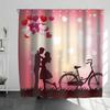 Sexy Women Bikini Waterproof Shower Curtain Man Woman Kissing High Quality Polyester Original Bathroom Curtains Rideau De Bain