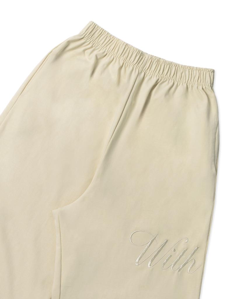 WITHOUT SUMMER Natural Training Pants_Butter