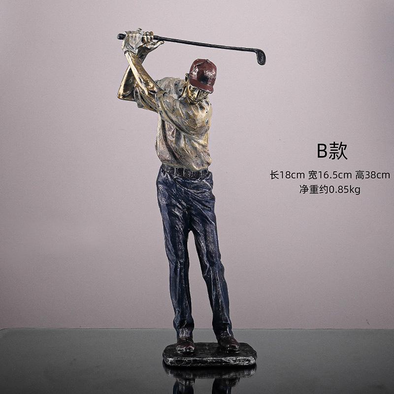 Роскошная фигурка персонажа Современная спортивная статуя Художественные фигурки Скандинавские изделия из смолы для гостиной