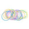 24Pcs Luminescent Silicone Jelly Bracelets Soft Flexible Elastic Multicolor Silicone Wristband Bracelet for Girls Women