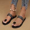Fashion 2024 Summer Fashion New Women's Round Toe Beach Flat Slippers