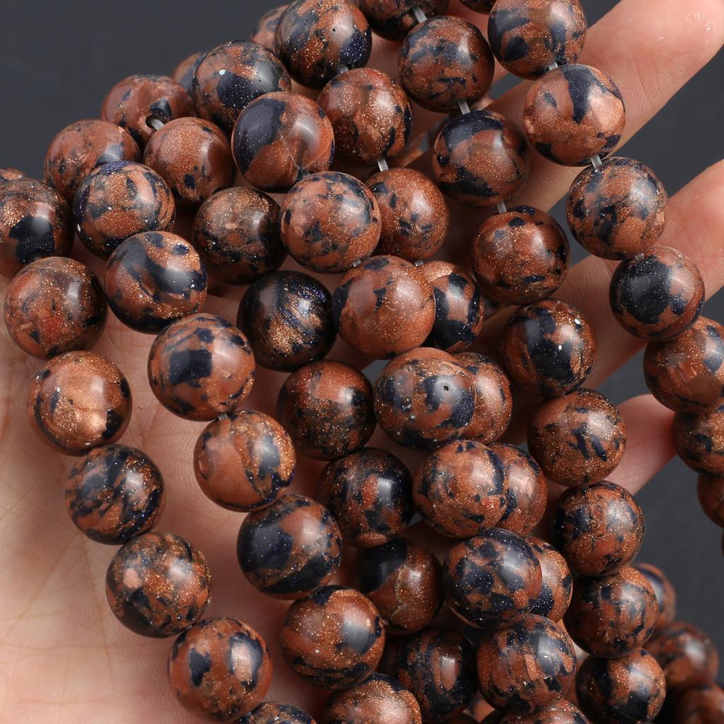 Isoaltion бусины из натурального камня Золотой лебедь круглые бусины для изготовления ювелирных изделий DIY ожерелье серьги браслет аксессуар