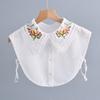 Floral Shirt Detachable Collar for Women's Shirt Fake Collar for Autumn Swearer Blouse Tops False Collar Fuax Cols Accessories