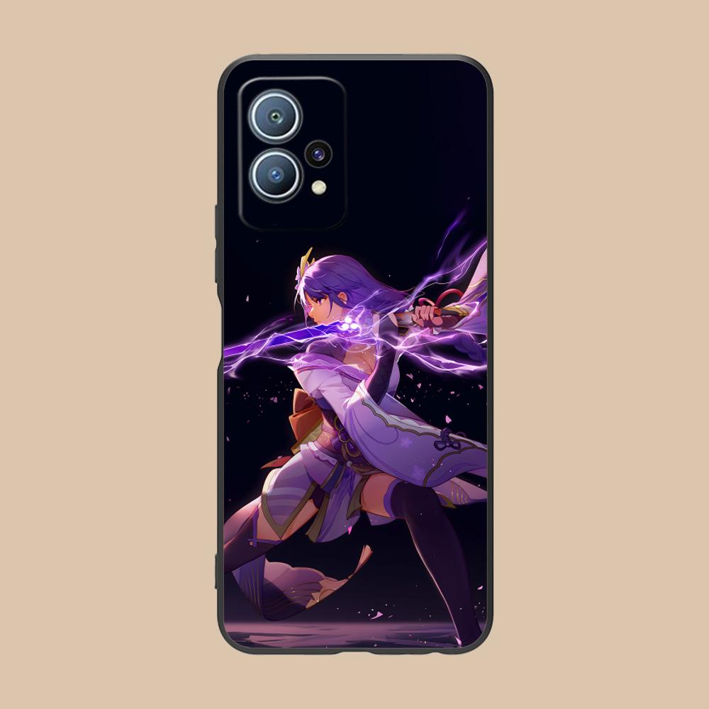 Игровой чехол GI Raiden Shogun из матового ТПУ для мобильного телефона Huawei P60 P50 P40 P30 P20 P10 P9 P8 Pro Lite Plus, цветная печать