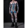 Halloween Tights 3D Digital Printing Adult Cosplay One-piece Costume Men Stage Performance Jumpsuit Dance Party Outfit