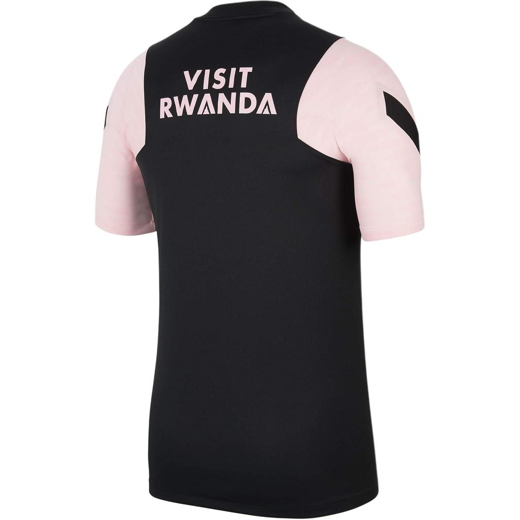 Nike Letter Print Slim Fit Round Neck Short Sleeve Football Shirt Men tops Black DH0532-011