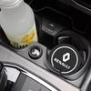 2Pcs Renault Car Badge Water Cup Holder Anti-slip Coaster Pads For Renault ZOE QM6 Austral Kardian Rafale Kangoo Arkana Clio Kol R777