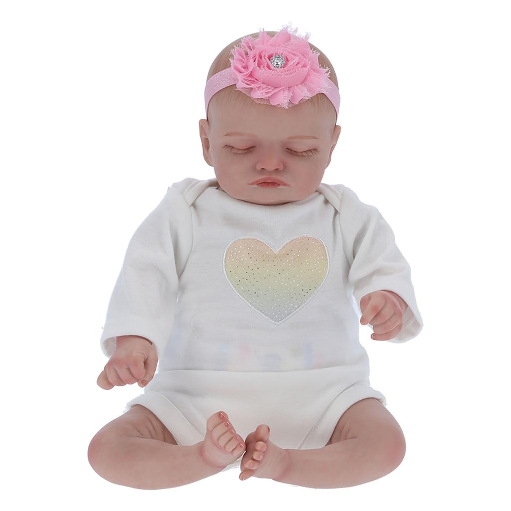 40 см / 15,7 дюймов Спящая девочка Кукла Имитация Реалистичной Куклы Ребенок Бутылочка Для Кормления Соска Набор
