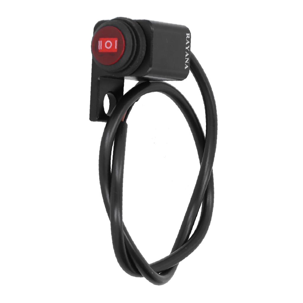 Waterproof Handlebar Switch Headlight Fog Lamp ONOFFON Button for Motorcycle ATV with 0.4in Mounting Hole(Right Side )
