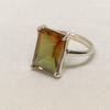 Rectangle Shape Zultanite Ring: 925 Sterling Silver, Color Changing Gemstone Ring for Women